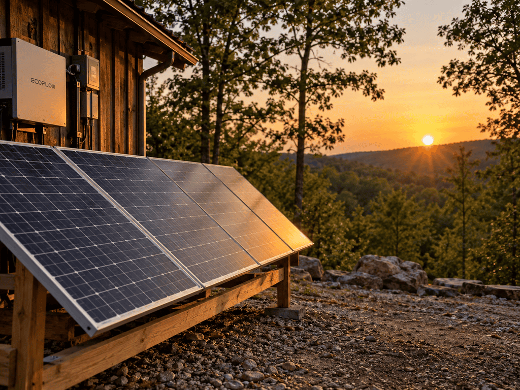 Off-grid solar power at Pappy's Place